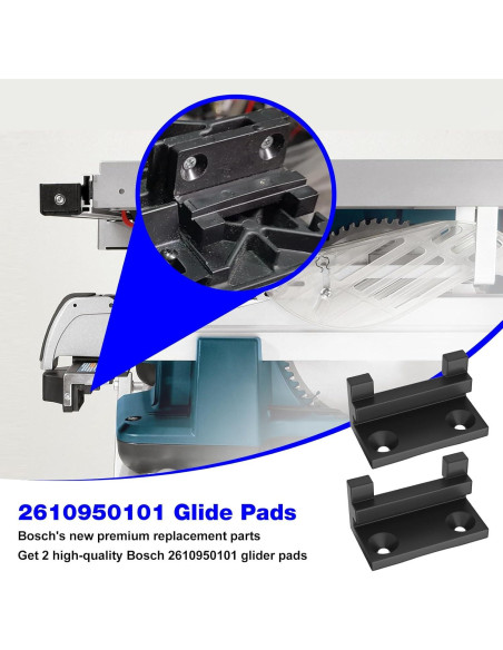 Almohadillas Deslizantes de Sierra Bosch 2610950101 - 2 Pcs