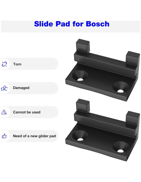 Almohadillas Deslizantes de Sierra Bosch 2610950101 - 2 Pcs