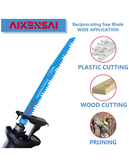 10 Cuchillas de Sierra Recíproca AIKENSAI S1531L para Madera