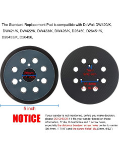 Pad de Lijado Hook and Loop 12.7 cm M-jump 8 Agujeros 2