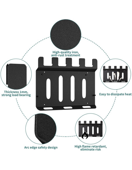 Soporte de Pared Riuog para Baterías Makita y Cargadores Soporte de Pared Riuog para Baterías Makita y Cargadores