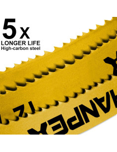 Hojas de sierra de arco Hanpex 10pk 30cm 24 TPI HCS 2