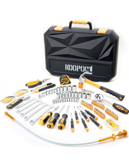 Juego de Herramientas KOOPOOL 159 Piezas para Hogar y Auto