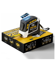 Cinta Métrica Digital Alloyman 4.88m 6 Unidades 4 Modos