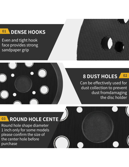 Pad de Lijado Milwaukee 5 Pulgadas 2 Pack Reemplazo