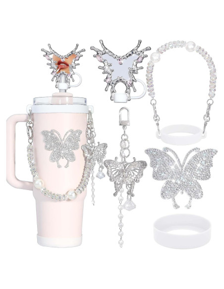 Accesorios para Taza Stanley ZYBIDEAL con Espejo y Mariposa
