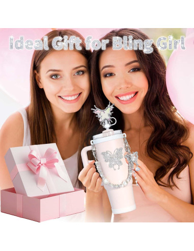 Accesorios para Taza Stanley ZYBIDEAL con Espejo y Mariposa