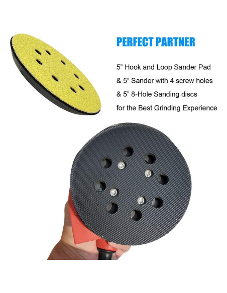 Pad de Lijado 12.7 cm Ridgid R2600 R2601 Respaldo Duro