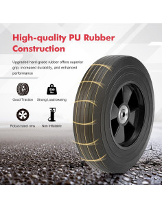 Paquete de 2 Ruedas de 20 cm BPOPO para Caja Milwaukee 2