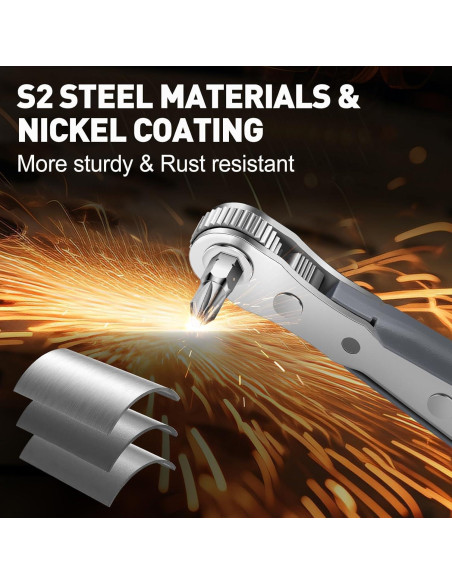 Destornillador de Ángulo Recto TUXIYA 30 en 1 Magnético