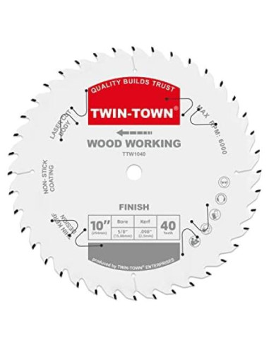 Sierra Circular TWIN-TOWN 25.4cm 40 Dientes Acabado Fino