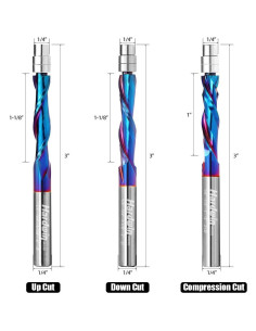 Fresa de Enrutador Ganzoom 1/4" Corte Preciso Madera 2