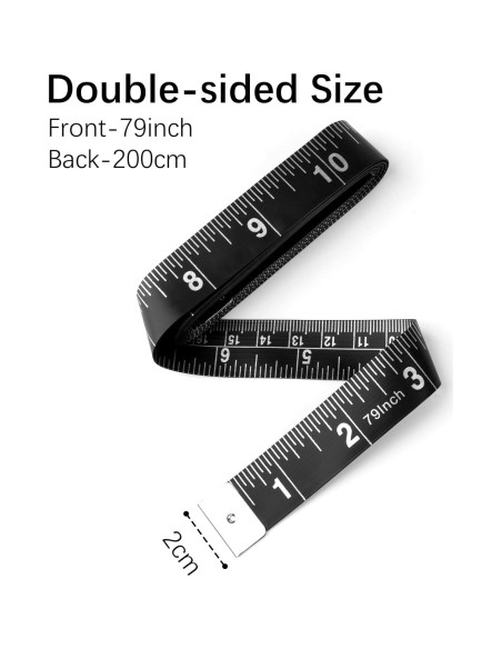 Cinta Métrica REIDEA Doble Cara 200cm para Medición Cuerpo