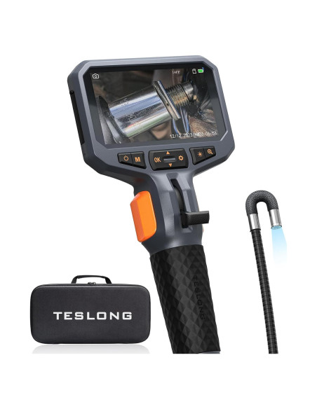Borescopio Articulado Teslong 1.40kg con Luz LED y Pantalla 4.5"