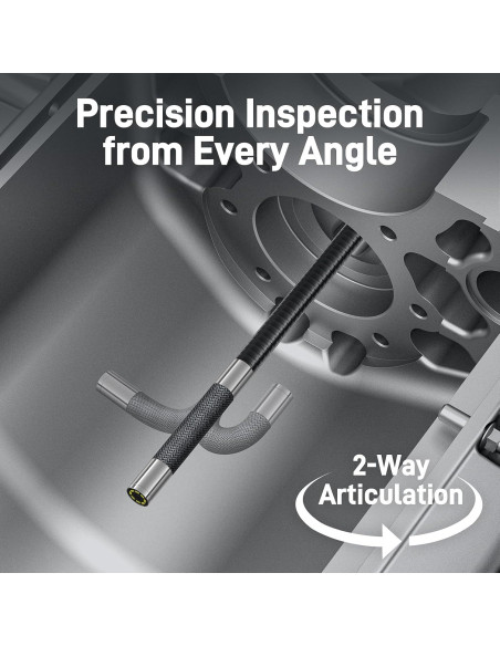 Borescopio Articulado Teslong 1.40kg con Luz LED y Pantalla 4.5"
