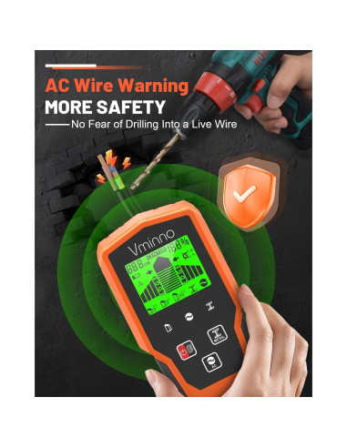 Buscador de Vigas Vminno TH650 6 en 1 con Pantalla LCD