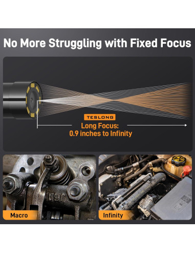 Cámara Endoscópica Teslong 2MP USB-C 5.03m con Autofoco