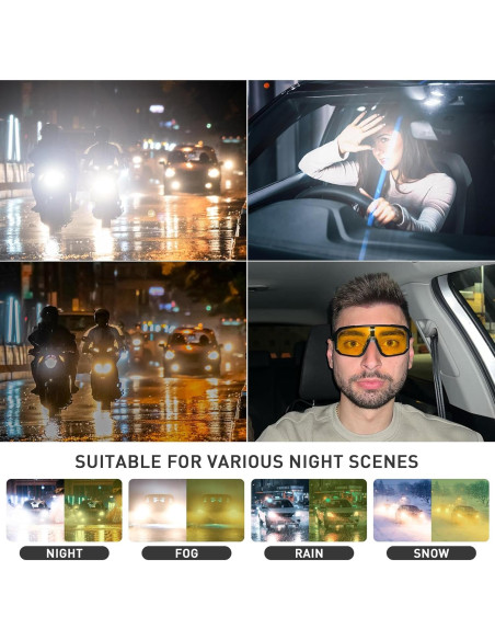 Gafas de Conducción Polarizadas SCVCN UV400 Amarillas