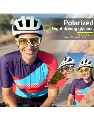Gafas de Conducción Polarizadas SCVCN UV400 Amarillas