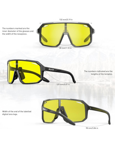 Gafas de Conducción Polarizadas SCVCN UV400 Amarillas