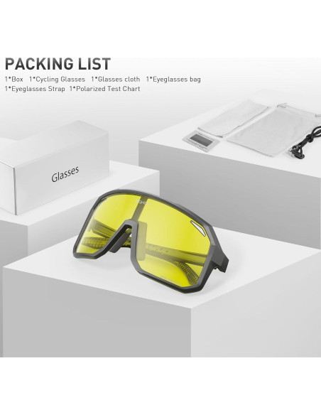 Gafas de Conducción Polarizadas SCVCN UV400 Amarillas