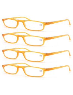 Gafas de Lectura MODFANS Amarillas +1.25 4 Pares Lentes Moda