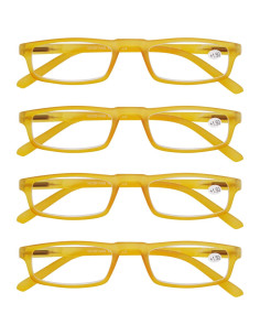 Gafas de Lectura MODFANS Amarillas +1.25 4 Pares Lentes Moda 2