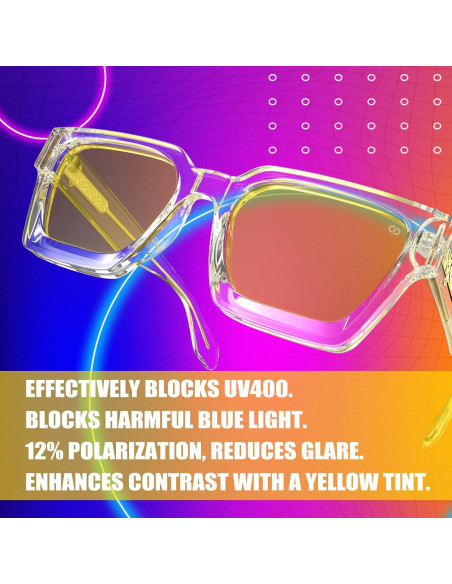 Gafas Gamer VISOONE Filtro Luz Azul Anti-Fatiga Transparente Gafas Gamer VISOONE Filtro Luz Azul Anti-Fatiga Transparente