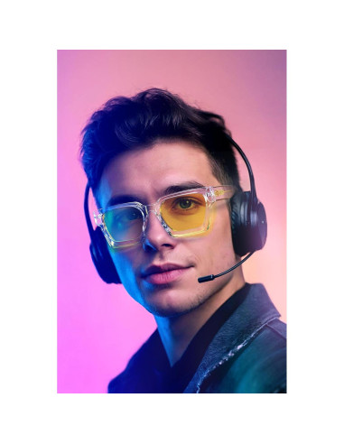 Gafas Gamer VISOONE Filtro Luz Azul Anti-Fatiga Transparente