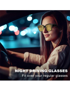 Gafas de Conducción Nocturna Polarizadas Trysee C01 Negro 2