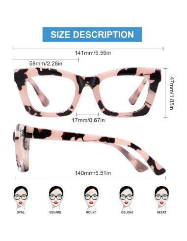 Gafas de bloqueo luz azul Okany 3 en 1 para adultos