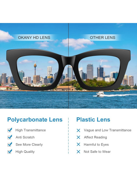 Gafas de bloqueo luz azul Okany 3 en 1 para adultos