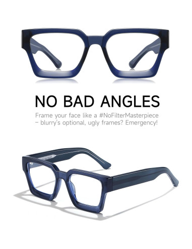 Gafas Anti Luz Azul TR90 Dallas Azul Zafiro para Fatiga Visual