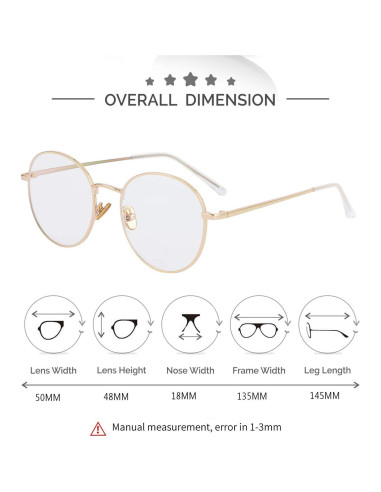 Gafas de Bloqueo de Luz Azul Kursan Unisex con Montura Metálica