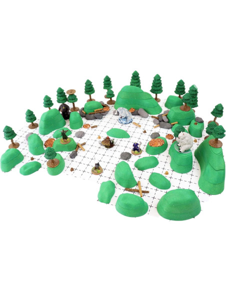 Conjunto de Terreno DCD - Mini Castillo RPG 98 Piezas