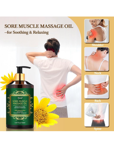 Kit de Masaje Pjordo: 3 Aceites Relajantes + Herramientas