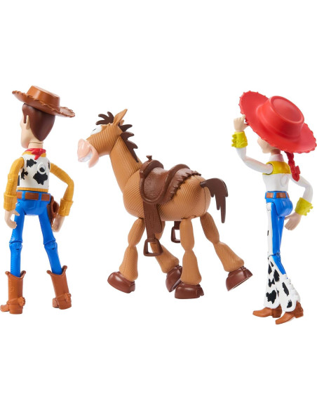 Figuras Toy Story Mattel Woody, Jessie y Bullseye 4 cm