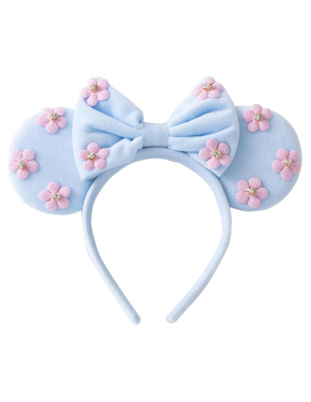 Diadema de Orejas de Ratón KARETT Azul Cielo con Lentejuelas