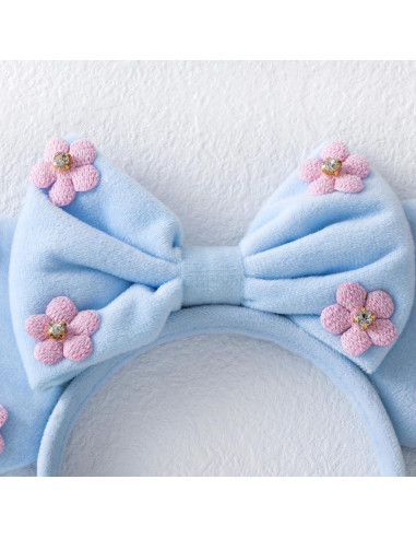 Diadema de Orejas de Ratón KARETT Azul Cielo con Lentejuelas