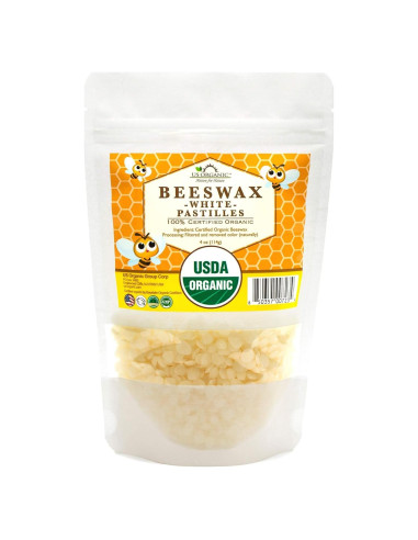 Cera de Abeja Orgánica 100% Pura US Organic 113.4 g Blanca