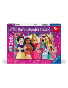 Rompecabezas Ravensburger Princesa Disney 3x49 Piezas Niños