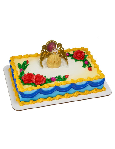 Adorno de Pastel DecoSet Princesa Disney Bella 2 Piezas