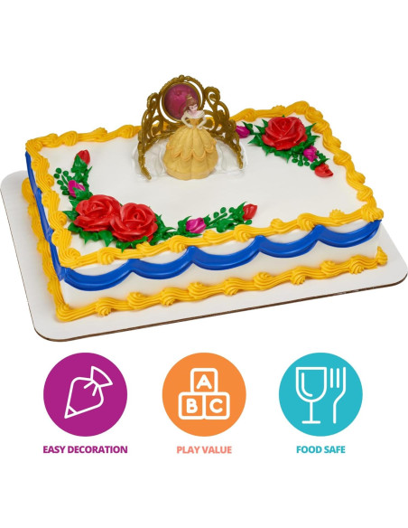 Adorno de Pastel DecoSet Princesa Disney Bella 2 Piezas