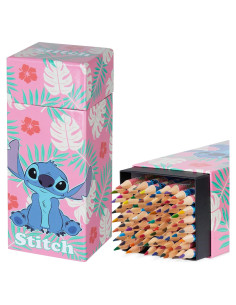 Lápices de Colores Disney 72 Piezas Kawaii para Colorear