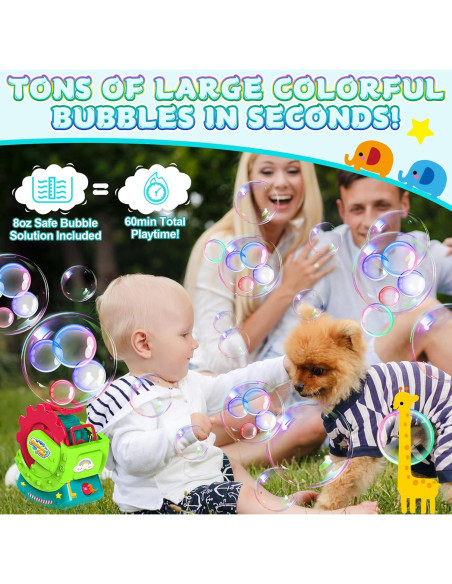 Máquina de Burbujas MAKE KIDS SMILE Verde 5,000 burbujas/min
