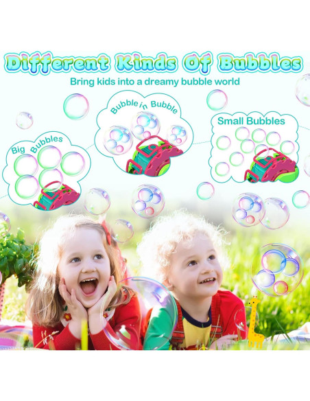 Máquina de Burbujas MAKE KIDS SMILE Verde 5,000 burbujas/min