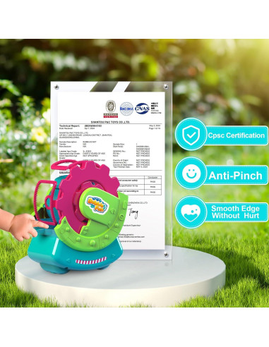 Máquina de Burbujas MAKE KIDS SMILE Verde 5,000 burbujas/min