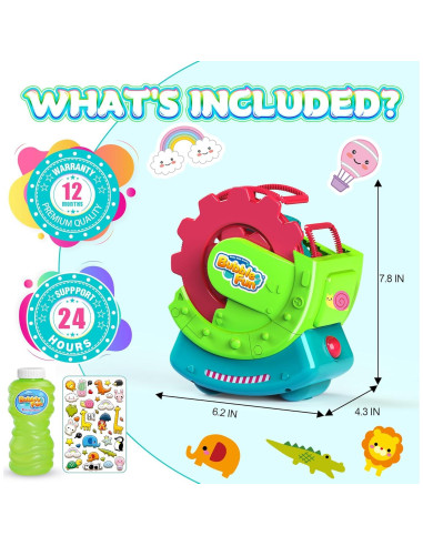 Máquina de Burbujas MAKE KIDS SMILE Verde 5,000 burbujas/min