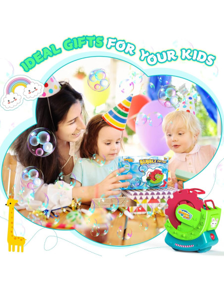 Máquina de Burbujas MAKE KIDS SMILE Verde 5,000 burbujas/min