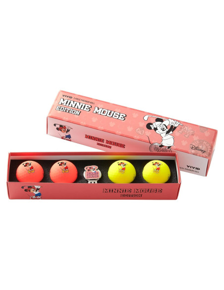 Pelotas de Golf Volvik x Disney Minnie 4 Piezas